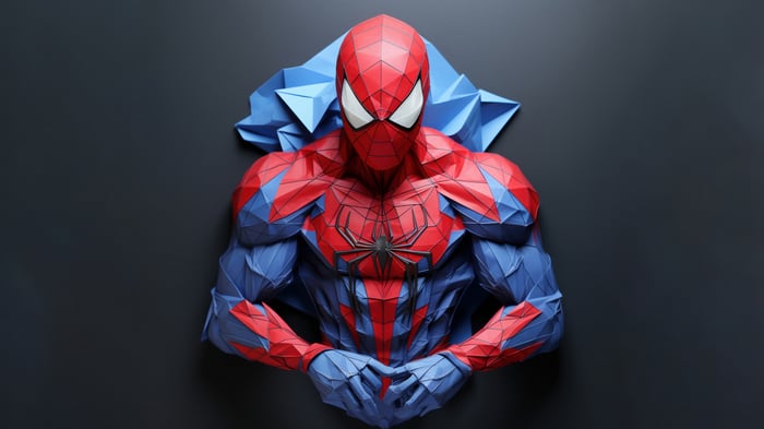 Spider-Man 4K Origami Bust