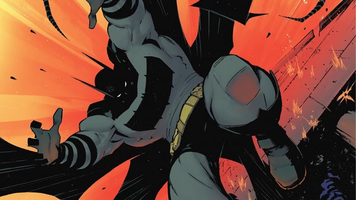 Batman in a comic book panel