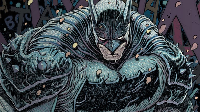 Batman in a Spiked Armored Suit
