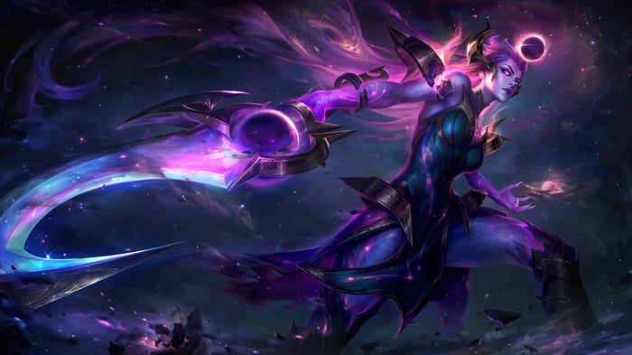 Dark Cosmic Diana 4K Splash Art