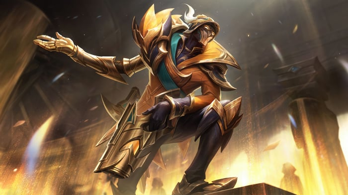 Jhin from League of Legends Splash Art 4K