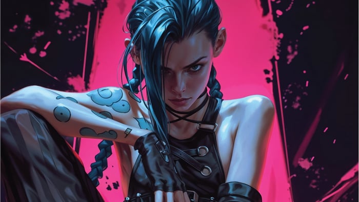 Jinx from Arcane in 4K
