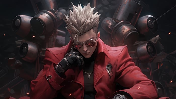 Vash the Stampede from Trigun in 4K