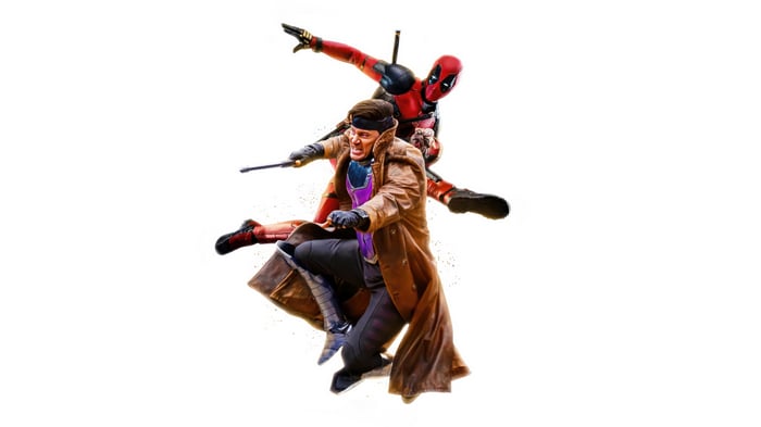 Deadpool and Gambit in action 4K