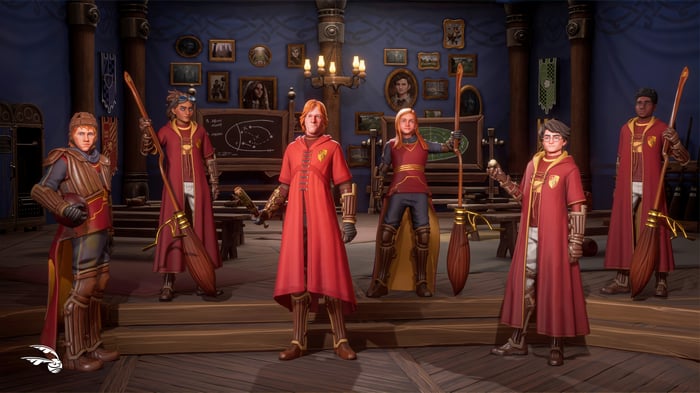 Harry Potter: Quidditch Champions characters in a room
