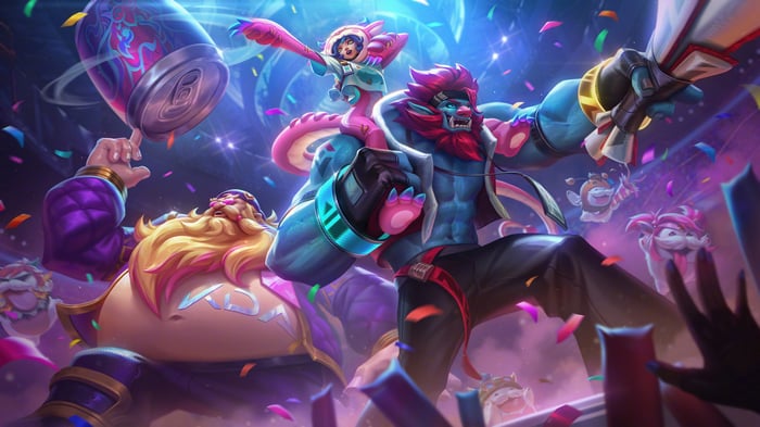 Trundle, Neeko, and Gragas in League of Legends 4K