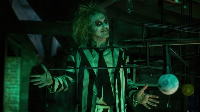 Michael Keaton as Beetlejuice in 4K
