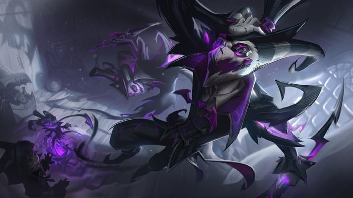 Fright Night Shaco League of Legends Splash Art 4K
