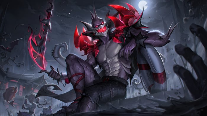 Fright Night Pyke League of Legends Splash Art 4K