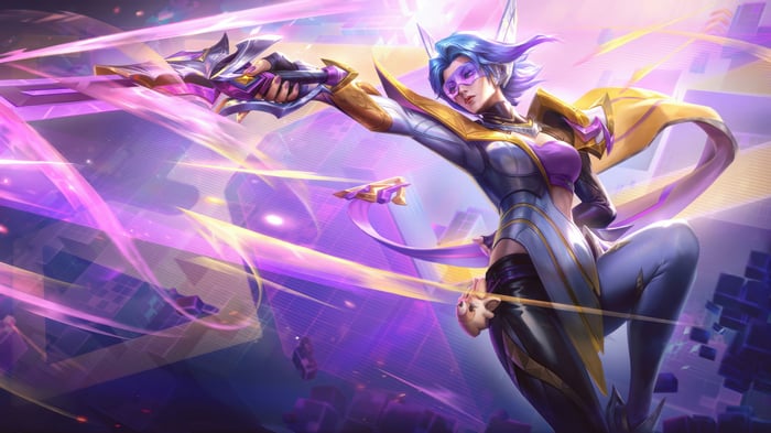Fiora in League of Legends Splash Art 4K
