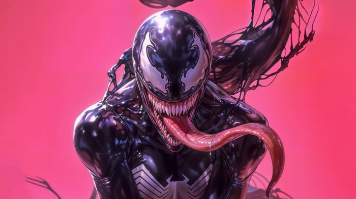 Venom with Tongue Out 4K