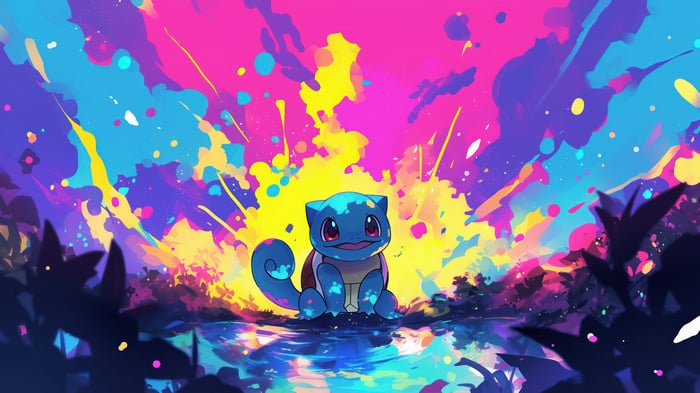 Squirtle Pokemon 4K