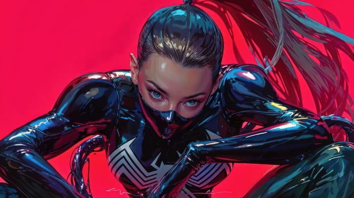 Venom Symbiote Anime Girl 4K
