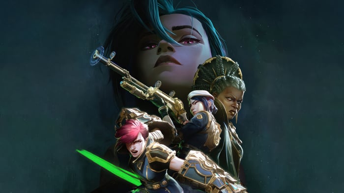 Arcane: Jinx, Caitlyn, and Vi 4K