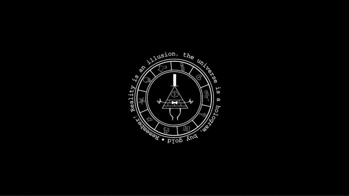 Gravity Falls Bill Cipher Hologram 4K