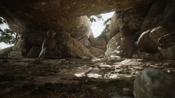 Black Myth Wukong 4K: Buddha Statues in a Cave