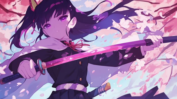 Kanao Tsuyuri from Demon Slayer Kimetsu no Yaiba in 4K