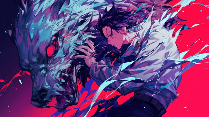 Yuta Okkotsu and cursed spirit in Jujutsu Kaisen 4K