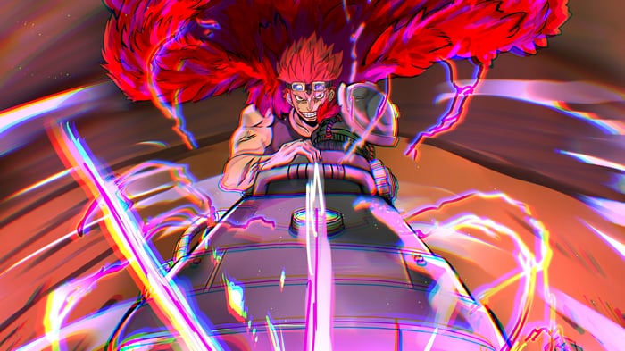 Eustass Kid on a Railgun in One Piece 4K