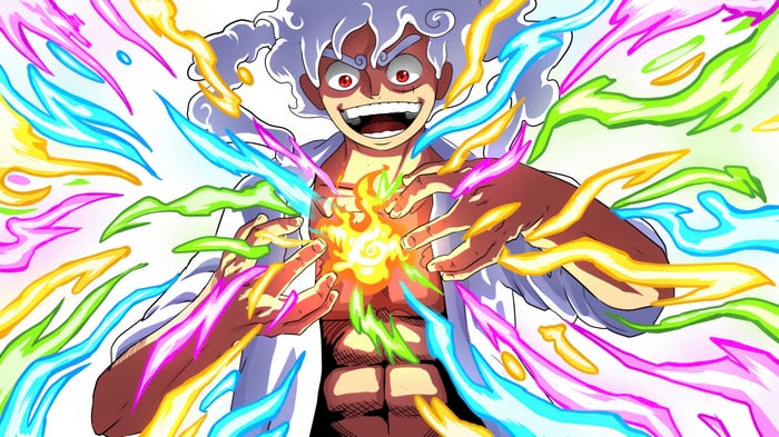 Monkey D. Luffy in Gear 5, One Piece 4K