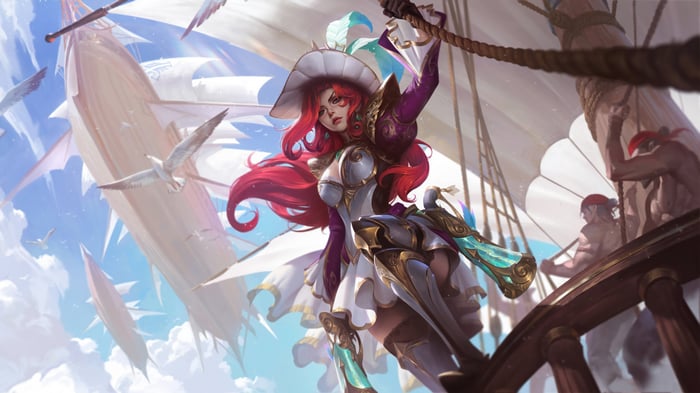 Battle Queen Miss Fortune League of Legends Splash Art 4K