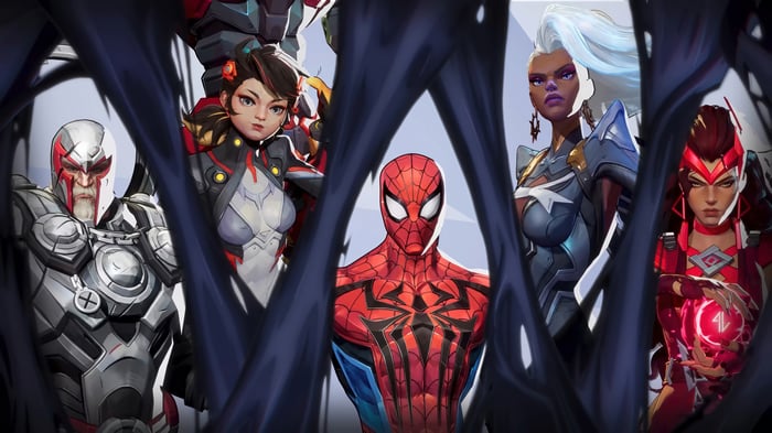Marvel Rivals: Magneto, Spider-Man, Storm, Scarlet Witch