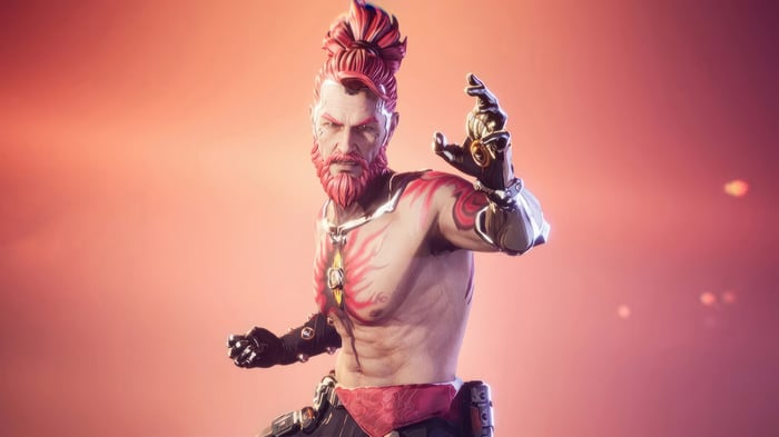 Fragpunk 4K: Man with red hair and tattoos