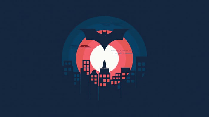 Minimalist Batman 4K