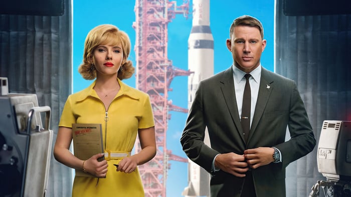Scarlett Johansson and Channing Tatum in Fly Me to the Moon 4K
