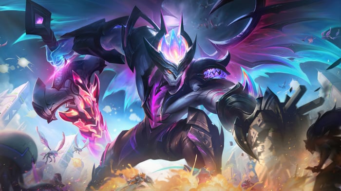 Primordian Aatrox from League of Legends 4K