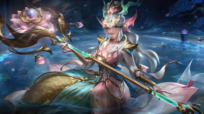 Nami from League of Legends Splash Art 4K