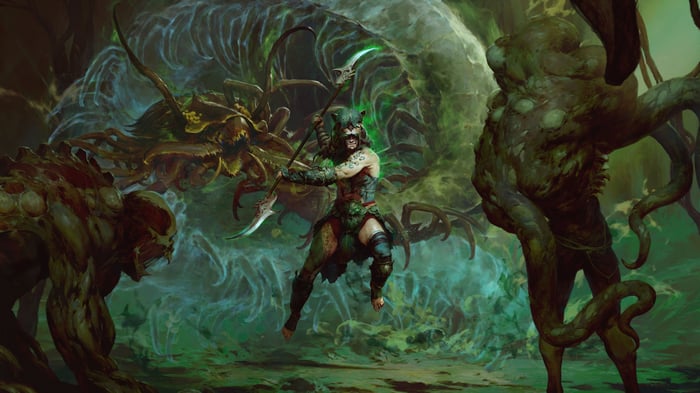 Diablo IV Spiritborn fighting monsters