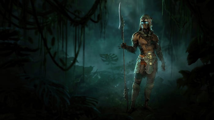 Diablo IV Spiritborn Warrior in Jungle