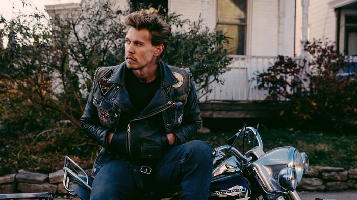 Austin Butler in The Bikeriders 4K