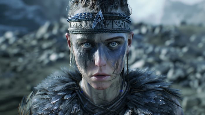 Senua from Hellblade: Senua's Sacrifice in 4K