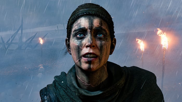 Senua from Hellblade: Senua's Sacrifice in 4K