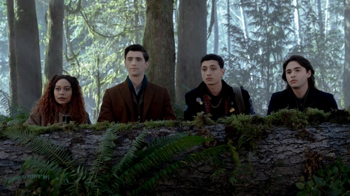 Dead Boy Detectives in a forest