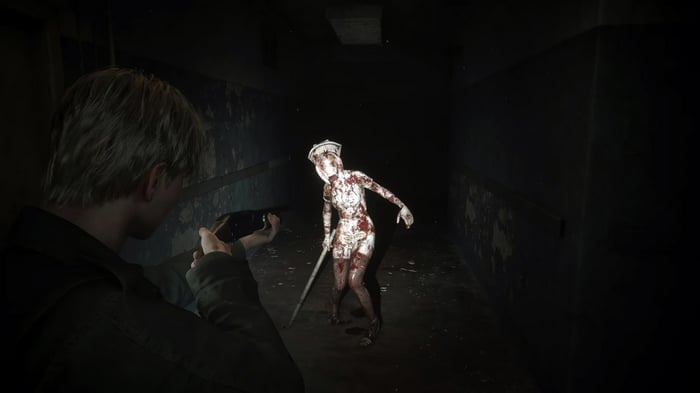 Silent Hill 2 Nurse and Player Character