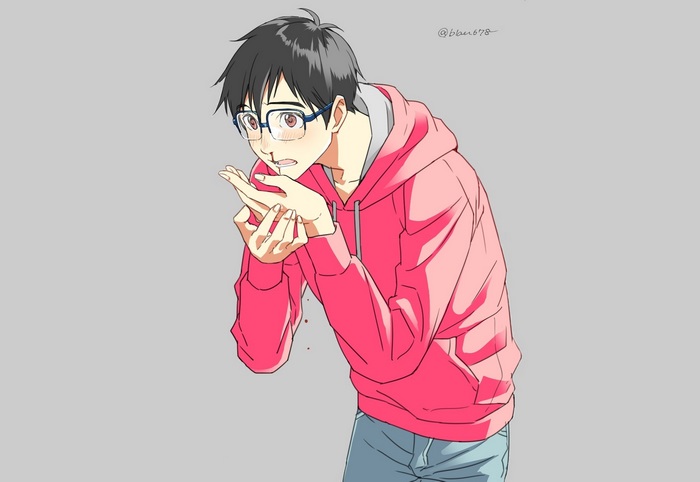 Yuri Katsuki with a nosebleed