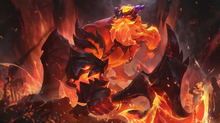 Infernal Olaf Splash Art 4K