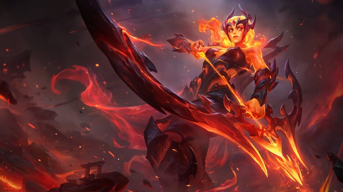 Infernal Ashe from League of Legends 4K