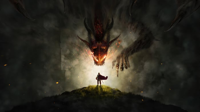 Dragon and Knight in 4K