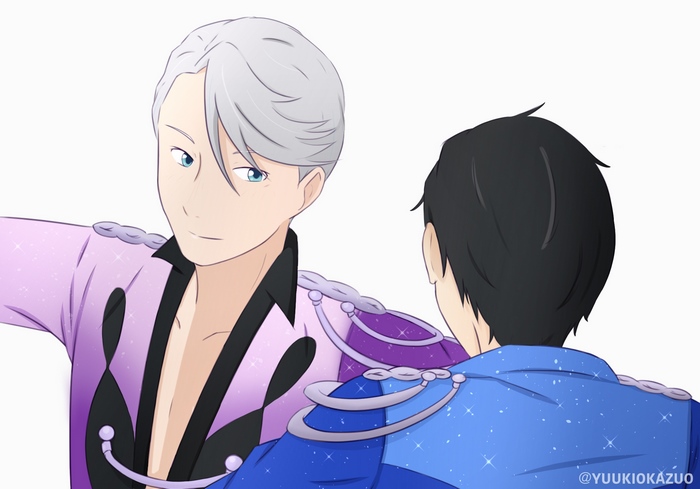 Victor Nikiforov and Yuuri Katsuki from Yuri!!! On Ice