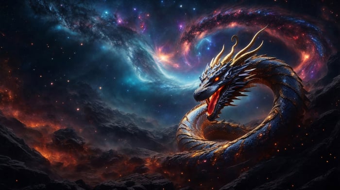 Dragon in a Galaxy 4K