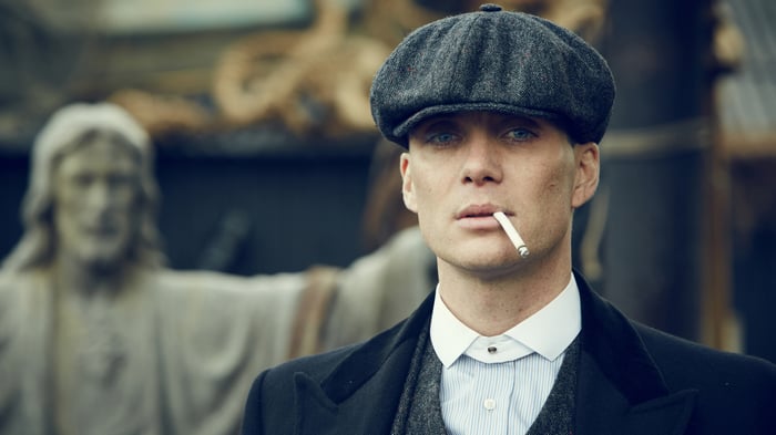 Cillian Murphy as Tommy Shelby in Peaky Blinders 4K