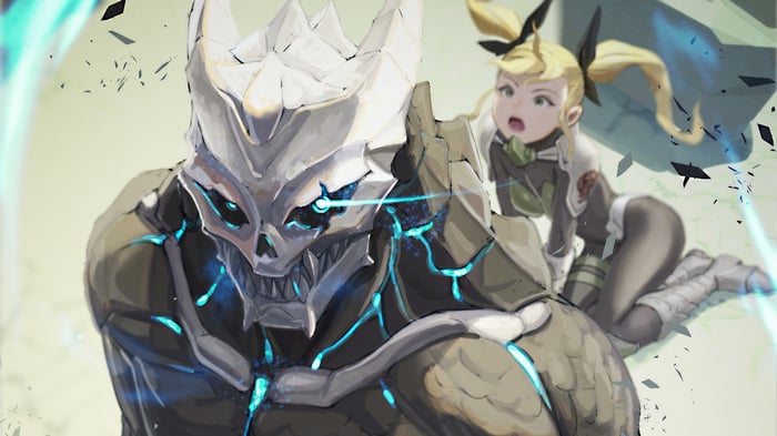 Kaiju No. 8: Kafka Hibino and a Girl
