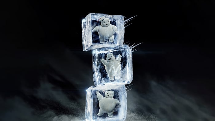Ghostbusters: Frozen Empire Marshmallow Men in Ice