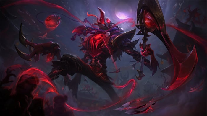 Blood Moon Fiddlesticks in League of Legends 4K