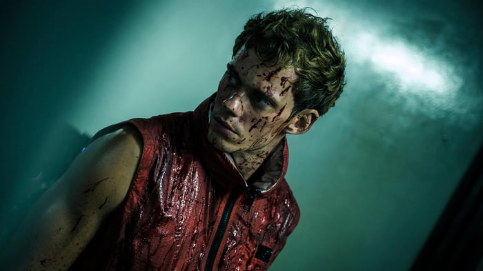 Bill Skarsgard in Boy Kills World 4K