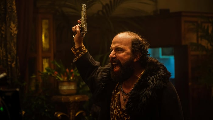 Boy Kills World: Brett Gelman with Gun